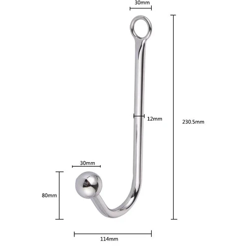 Cuffs with Beaded Collar Elegant Anal and Hook 5334 0619